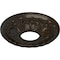 Ekena Millwork Leaf Ceiling Medallion (Fits Canopies up to 4 3/4"), 11 3/8"OD x 3 5/8"ID x 1 1/8"P, Stone Hearth CM11LFSHF - alternate 2
